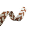 5CM Polyester Two Tone Leaf Embroidered Polyester Shoulder Strap Guitar Strap Colorful Jacquard Webbing