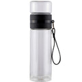 400ml Custom logo Tea Water Separation Drink Bottle Water Wholesale Glass Cup with Tea Infuser