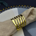 ZK230282 Christmas Napkin Rings Luxury Goldand Holders Easter Gold Napkin Rings Valentine Day for Restaurant
