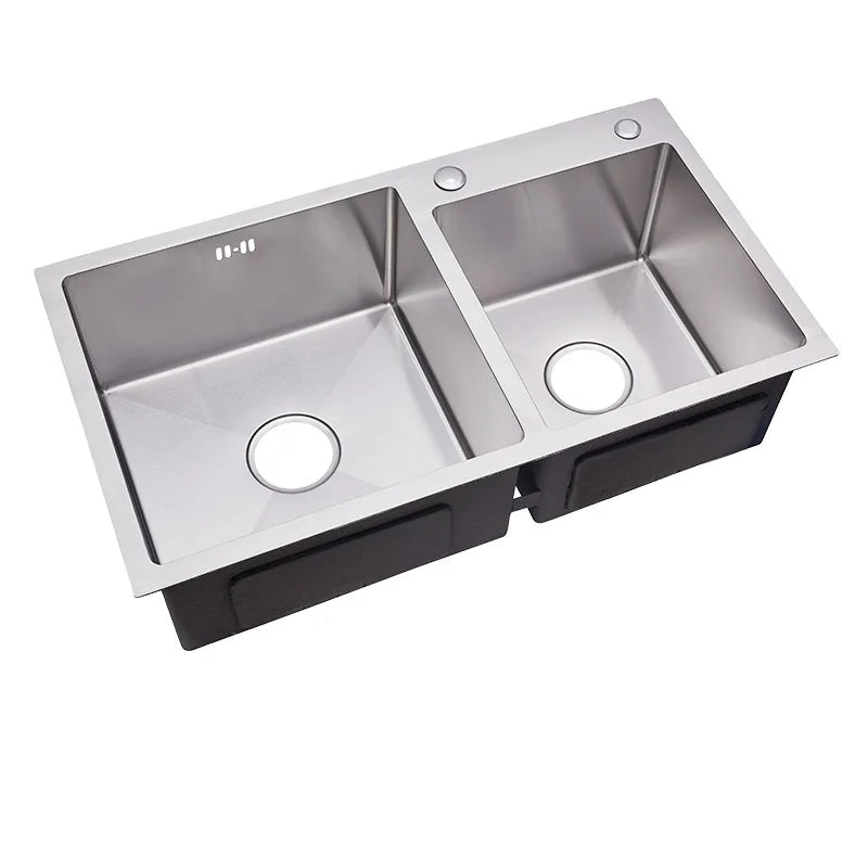 Anti-Starch Stainless Steel Double Bowl Kitchen Sinks with Accessories Kit China Sinks
