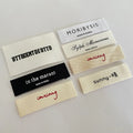 Luxury Cotton Fabric  Damask Clothing Neck Woven  Printing Labels With Logo