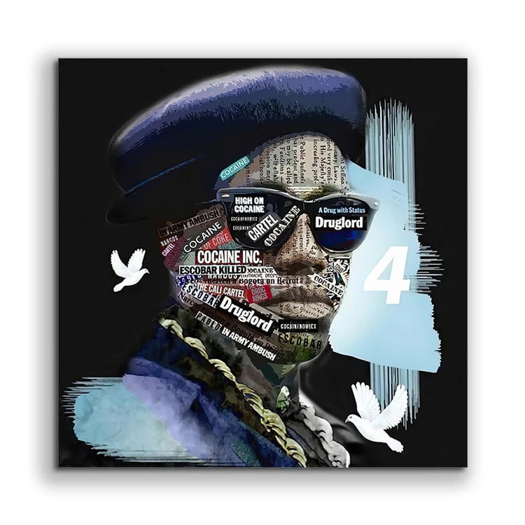 Art Painting Black Man Painting on Canvas Posters Prints 3D Wall Painting Picture for Decoration