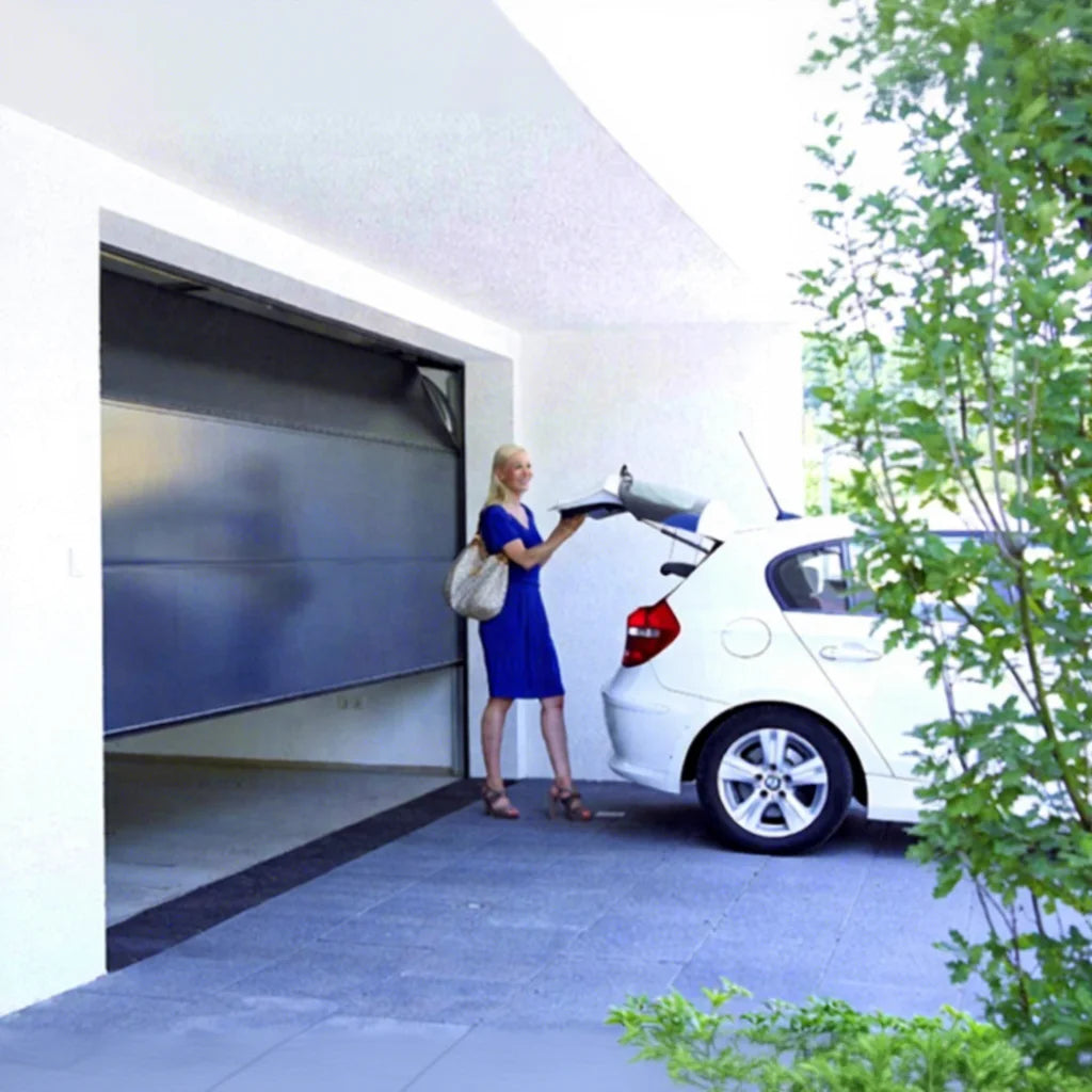 Modern Design Gold Oak Pattern 0.426mm Steel Plate Automatic Garage Door Panel PU Foam Insulation Polyurethane for Homes in USA