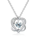 Wholesale Custom Crystal 925 Sterling Silver Jewelry Crystal Heart Dainty Women Fashion Necklaces