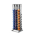 60 Black Iron Metal Nespresso Coffee Capsules Holder Modern Standing Type Rack Display Stand Five-Tier Flexible Design Storage