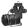 New Custom logo Waterproof PU Leather Luggage Travel Bag Business Suit Bag Duffel Travelling Bag for Men