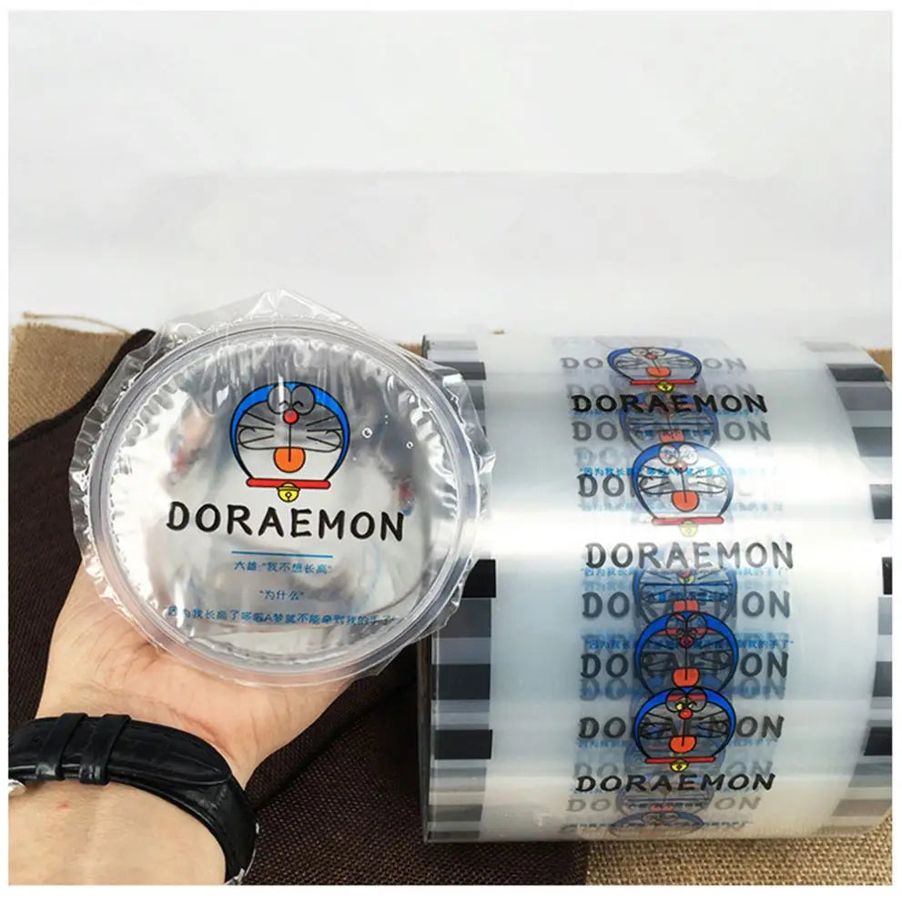 Custom Logo Coffee Bubble Tea Cup Sealing Plastic Film Rolls Generic Laminated Parafilm for PP PET Paper Container