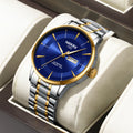 NIBOSI 2607 Fashion Quartz Watches Classic Wristwatches Cost-effective Solid Steel Band Men Watch