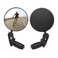 Universal BMX Mountain Bike Road Bike Rearview Mirror 360 Degree Adjustable Rotate Wide-Angle Aluminum Alloy 7cm Cycling