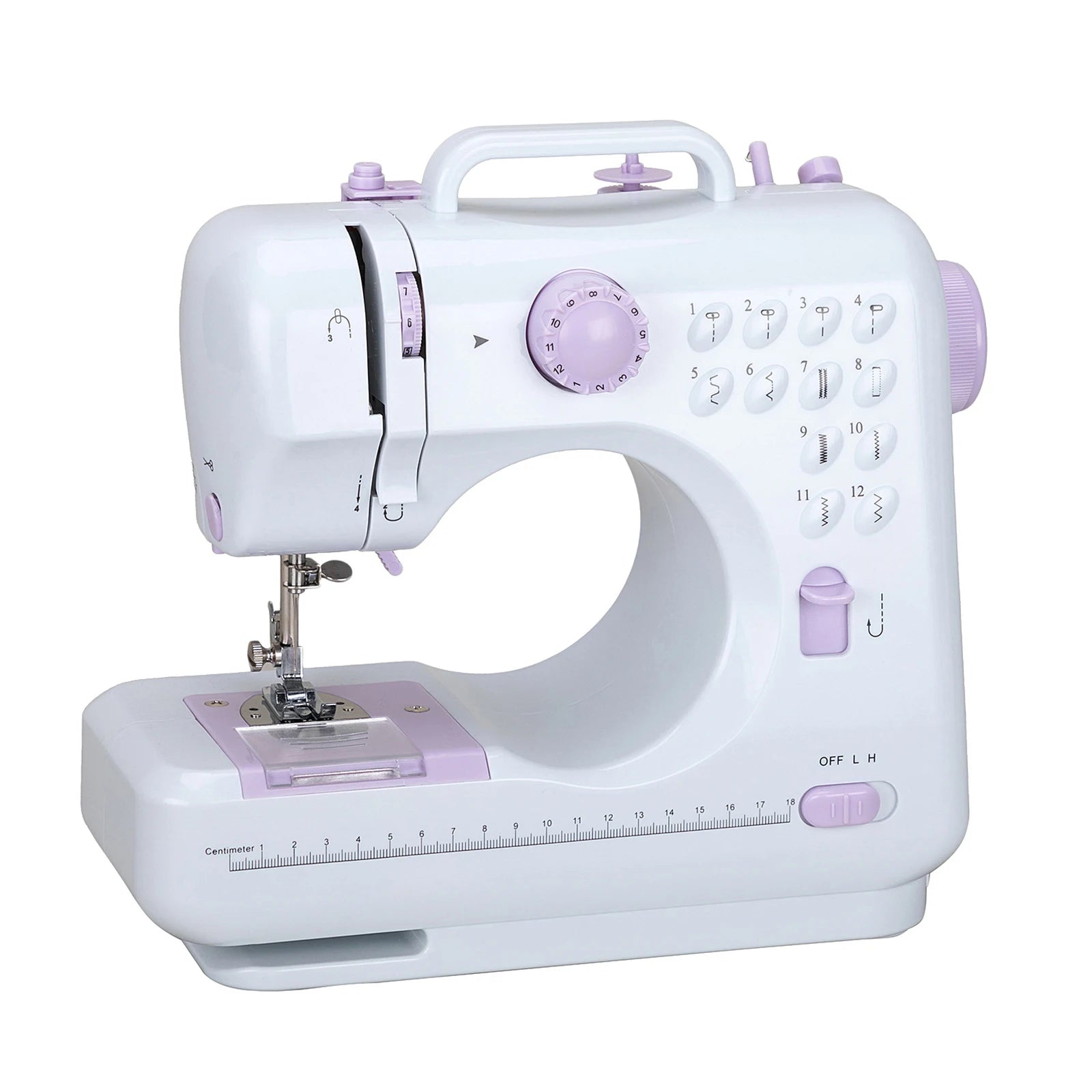 505A Mini Portable Electric Apparel Sewing Machine 12 Stitch Type Sewing Maquina De Coser with Expansion Board 11pcs Sewing Kit