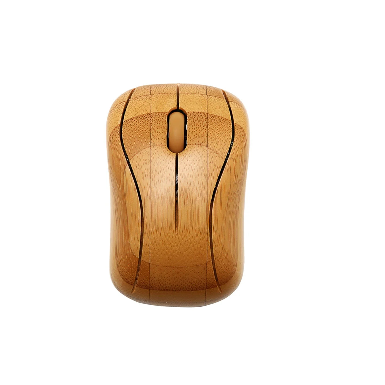 Bamboo Wood 2.4Ghz Wireless USB Mini Battery Rechargeable Office Gift Optical Mice Mouse Bamboo Crafts
