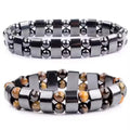 Hot Selling New Fashion Double-Row Pyrite Black Magnet for Bracelet Colourful Cut Hematite Stylish Trendy for Anniversaries