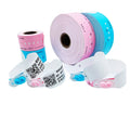 Free Sample Factory Wholesale Cheap Self Custom Information Printer Thermal Paper Printable Wristband for Club Admission