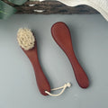 Factory Wholesale Customized Logo Eco-Friendly Cleaning Brush Small Face Natural Boar Bristle Exfoliating Wooden Brush