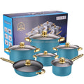 Anti-Rust Stainless Steel Cookware Set Non-Stick Kitchenware Including Fry Pan Cooking Pot for Kitchen Use Metal