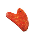 Huiying Heart Shape Jade Mookaite jasper Gua Sha Stone Guasha