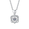Custom Heart Pendant Necklace Women Moissanite Jewelry 0.5CT Moissanite 925 Sterling Silver Jewelry Gra Certificate