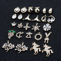 M906    Exquisite Mini 18K Gold Plated Diy Zircon Necklace Pendants Jewelry Making Accessories  20pcs/lot