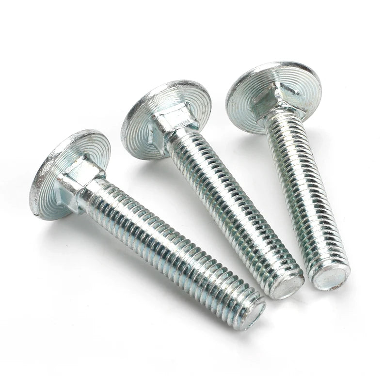 DIN 603 Carriage Bolt White Blue Zinc High Strength Round Head Square Neck Bolt Factory Direct Supply Carriage Bolt
