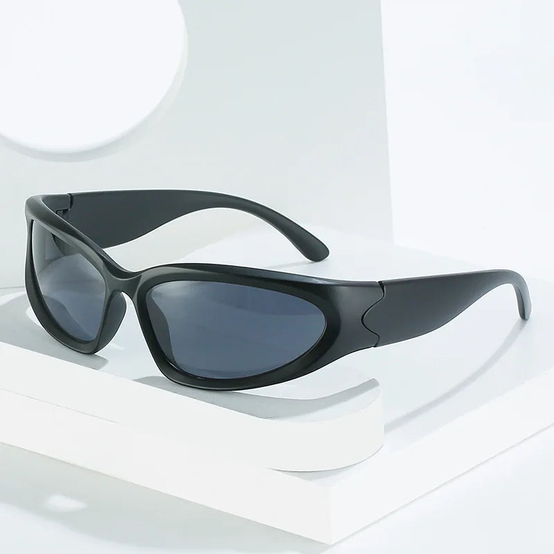 Steampunk Mirror Women Windproof Sports Sunglasses Goggles Plastic Colorful Fashion Glasses