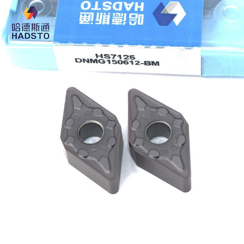 HADSTO OEM CNC Tungsten Carbide Inserts DNMG 150604/08-BM HS7125 Normal Hardness Inside/Outside Turning