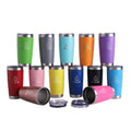 20oz Double Wall Insulated Stainless Steel Tumbler Cups Bulk Travel Tumbler for Coffee and Beer for Camping