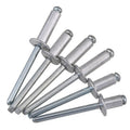 2.4mm 3mm 3.2mm 4mm 4.8mm 5mm 6.4mm DIN7337 Dome Head Open End Aluminum Body Steel Mandrel Pop Rivets Aluminium Blind Rivet