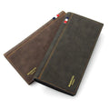 Wholesale Vintage Style Custom Branded Purse Trifold Card Holder PU Leather Long Wallet for Men with Key Holder
