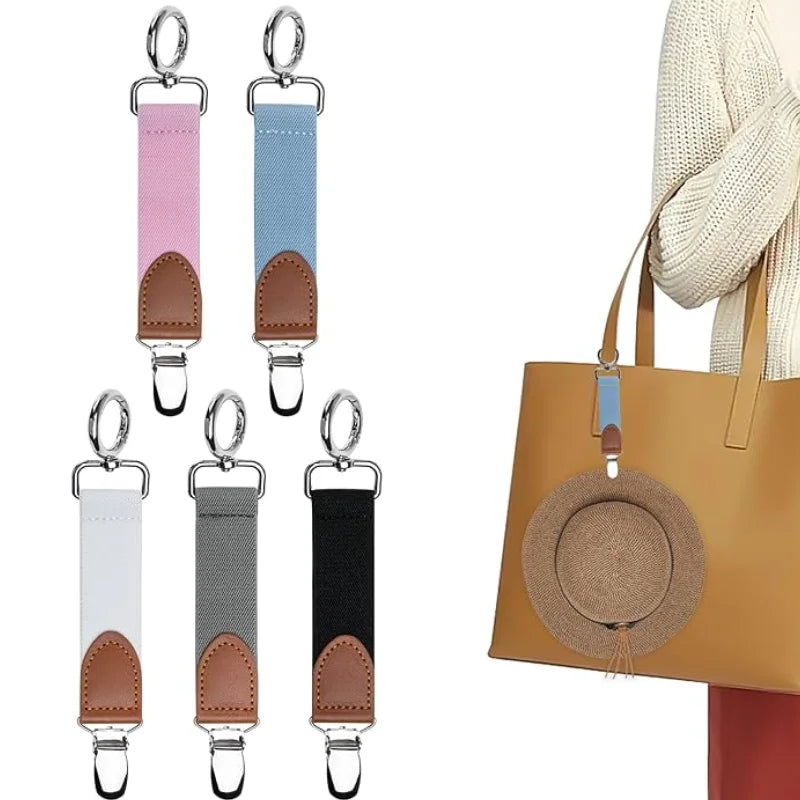 New Design Elastic Hat Hanging Clip Women Cowboy Hat Holder Luggage Travel Hat Clip Cap Clip for Traveling Bags