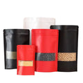 2025  Friendly many color Kraft Paper Food Storage Doypack Packaging Stand Up  Resealable Ziplock  Heat Sealable Doypack Pouch