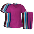 42050 in Stock Peach Collar Woman Sport Suit Women Sweat Suits Ready to Ship Plus Size Nurse Uniforms