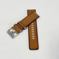 High-quality square Tail with Rivet Vintage Brown 22 24 26 28mm First-layer Genuine Calf Leather Watch Band Strap for Watch