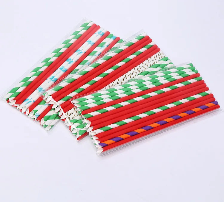 Biodegradable Eco-Friendly Food Grade Disposable for Certified Pointed Drinking Paper Straw for Cool Water