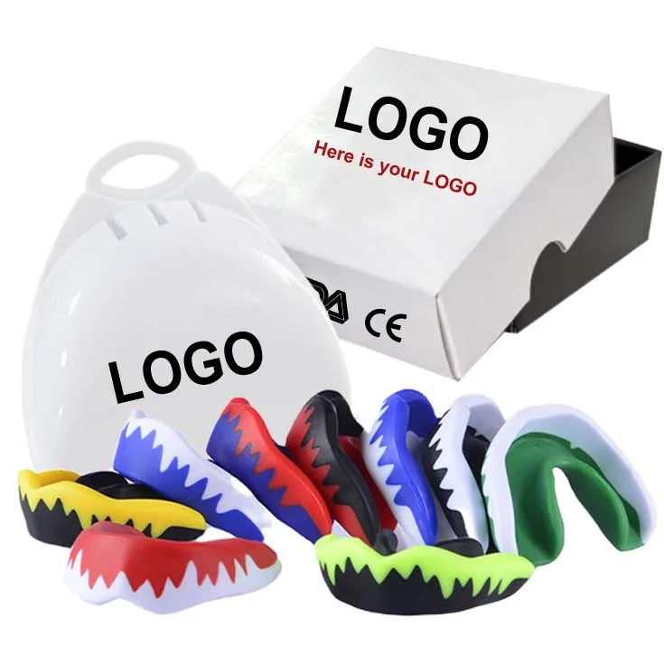 Non-Toxic Soft Silicone Sports Mouthguard Safe Boxing MMA American Football Rugby Athletic Tooth Protection Thermoplastic EVA