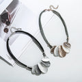 TongLing Italy Vintage Multi Rope Layered Necklace Female Black Strand String Choker Pendant Women Daily Accessories