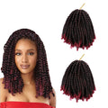 8 Inch 110g Crochet Braid Passion Twist Hair Synthetic Curly Spring Twist Crochet Braid Hair Extension for Black Women
