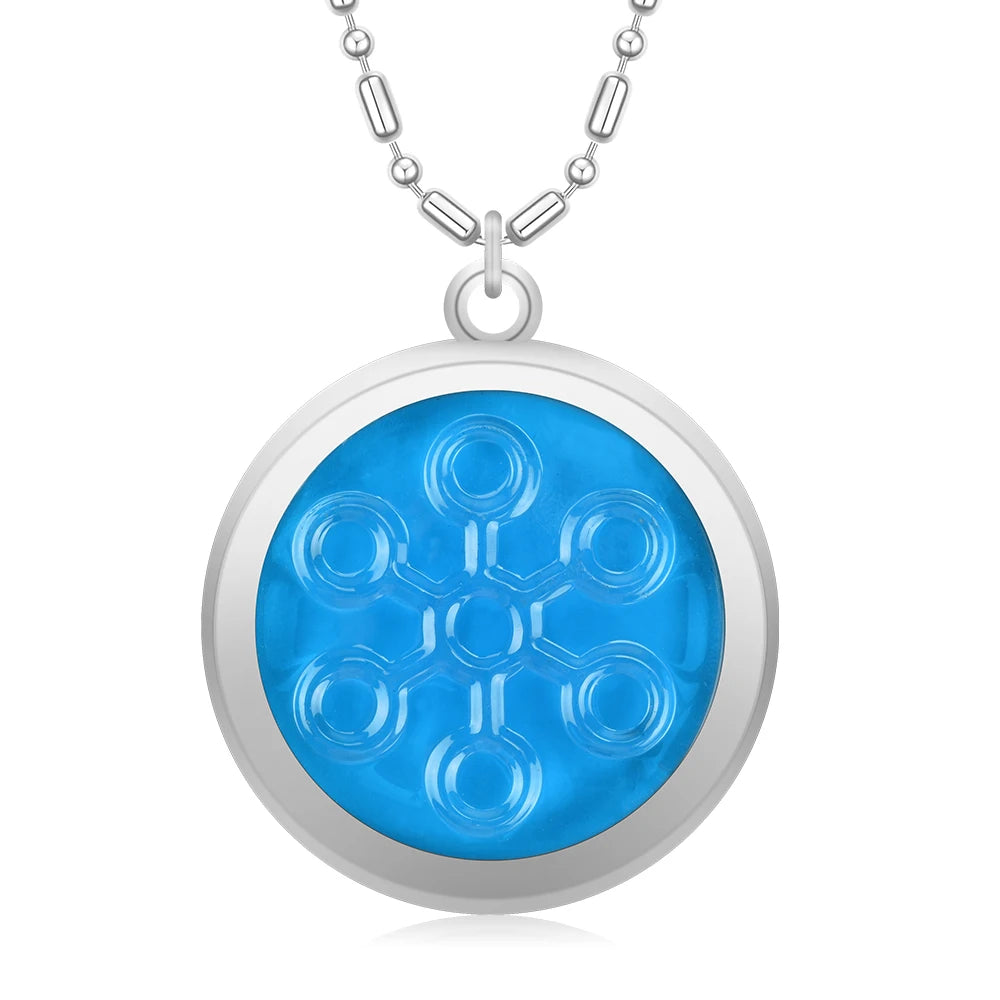 High Ions 6000cc Energy Bio Pendant Glass Charms Stainless Steel Chain Women Fashion Jewelry Gift BIO Health
