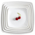 Wholesale Unbreakable Restaurant Charger Dinnerware 9.8 Inch Cheap White Square Melamine Plate