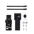 RTS New Ip67 Waterproof Hardened Steel Foldable Bicycle Lock for Motorcycle E-Bike Cycle with Convenient Fingerprint Technology