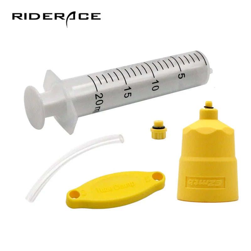 RIDERACE Hydraulic Disc Brake Oil Bleed Kit Funnel Syringe Oil Stopper for Shinto MTB Brake Repair Outdoor Road Bike Tool Parts.