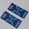 Customizable Smooth Polyester Clothing Labels Washable Grosgrain Satin Silk Screen Printed Rectangle Stitch Straight Cut