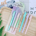 Private Label Portable Safety Eyebrow Trimmer Razor with Plastic Cover Customizable Private Label Razor Trimmer