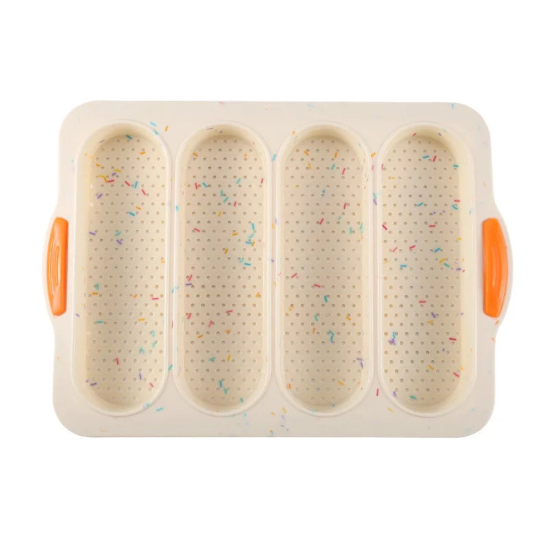 Sandwich Long Bread square Silicone Burger Bakery Bread Long Hot Dog Baking Nonstick Mold