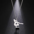 Gymnastic Form Pendant Stainless Steel Necklace Fashion Jewelry Necklaces for Woman