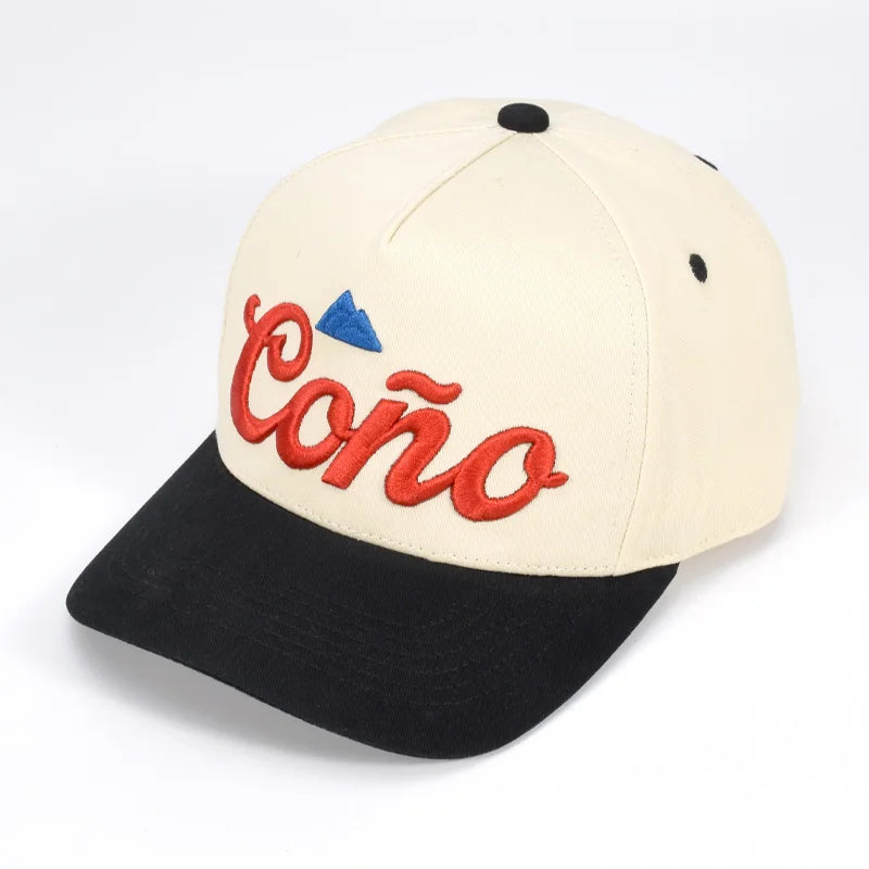 Factory Direct Bicolor Baseball Caps Breathable Cotton Blend Custom Embroidery Service Bulk Orders for School Clubs &Tour Groups