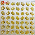 Hot Sale 5A Ice Crushed Cut Cubic Zirconia Vivid Fancy Yellow Color Oval Brilliant Cut for Jewelry Loose CZ Zircon Stone