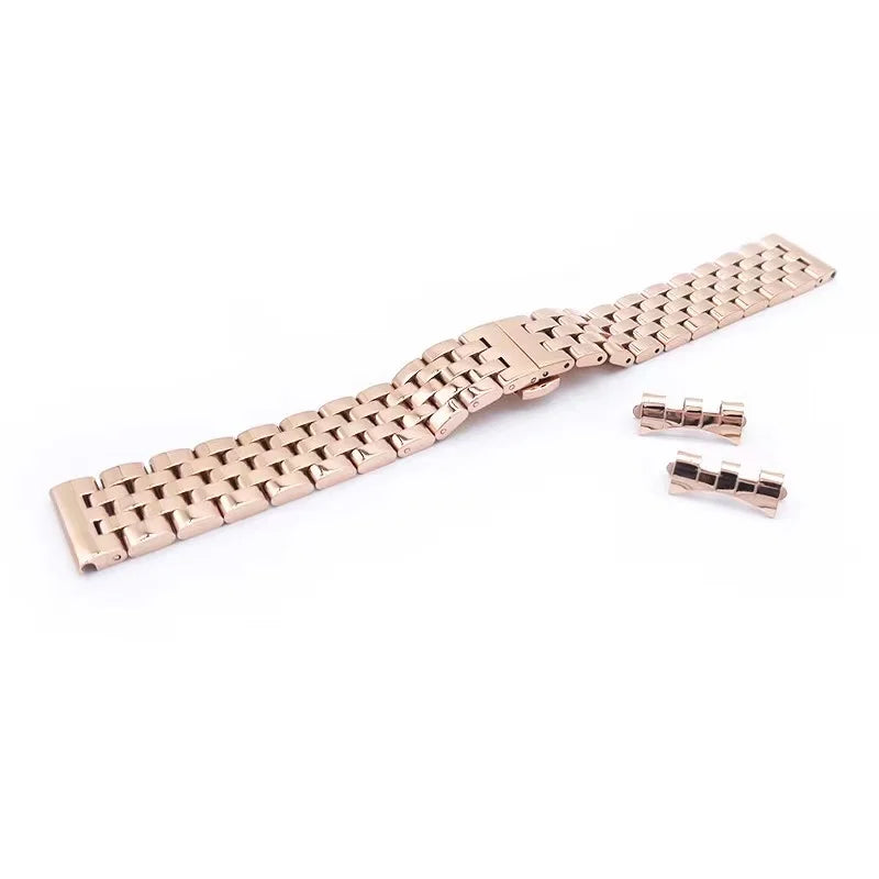 Luxury Metal Watch Band Strap Metal Loop Stainless Steel for Smart Watch Quartz Watches