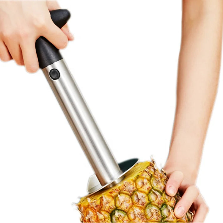 Multifunctional  Industrial 3-in-1 Stainless Steel Kitchen Tool Pineapple Corer Slicer Peeler Stem Remover