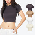 New Arrival Hot Design Custom Pattern Women Crop Top T Shirts Casual Street Wear Above Navel T-shirt Short Tee