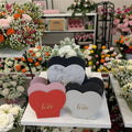 Heart-shaped Simple Solid-Color Heart-Shaped Hand-Held Flower Gift Box Flower Arrangement Box Wedding Souvenir Gift Box